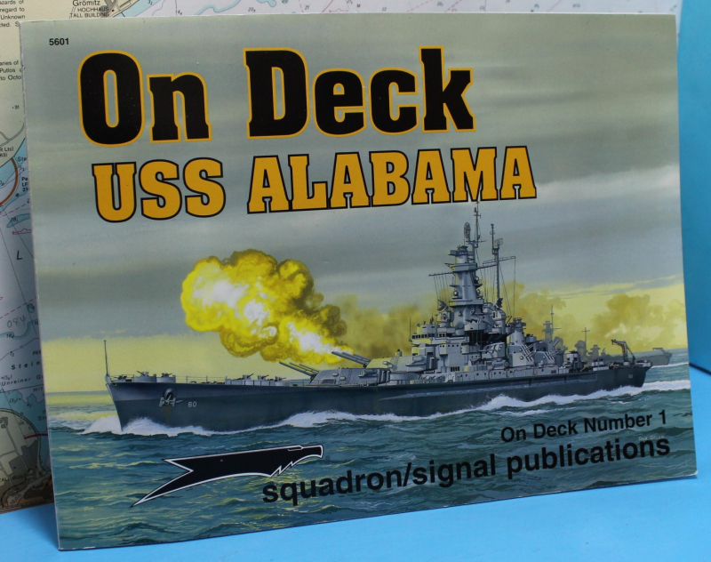 USS Alabama, Al Adcock (1 p.) Squadron Signal Publications On Deck 5601